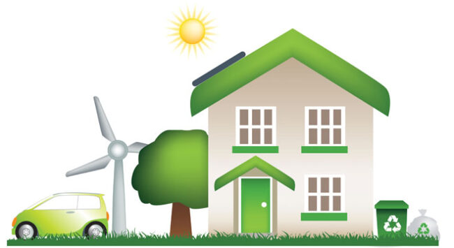 Earth Day Eco-friendly house