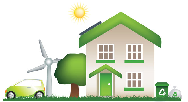 Earth Day Eco-friendly house