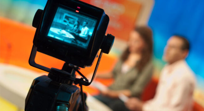 Studio interview camera